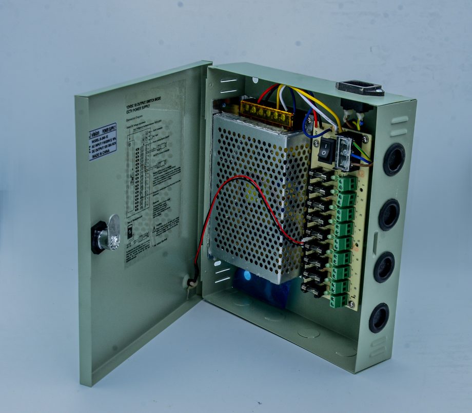 CCTV Power Supply Unit 9 Ways Channel